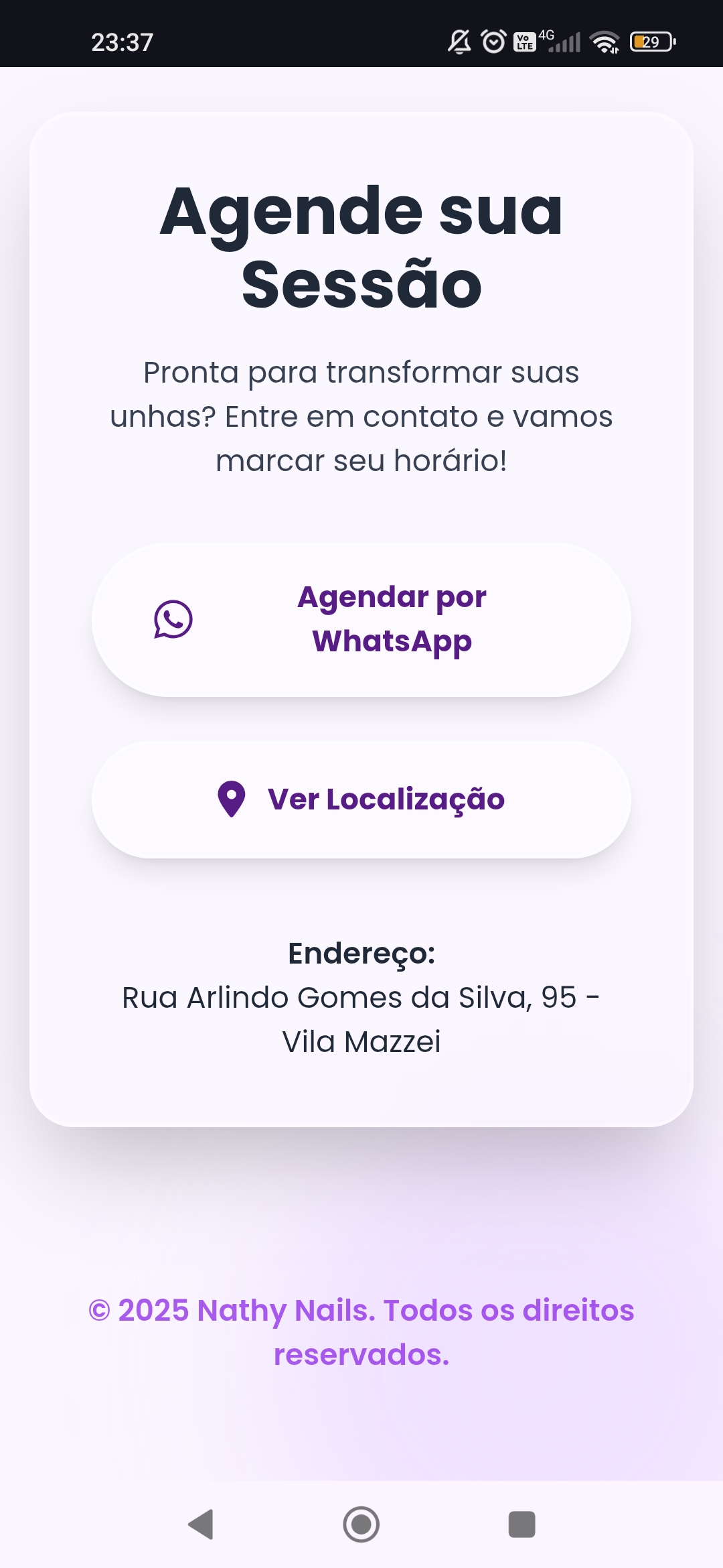 Nathy Nails Landing Page